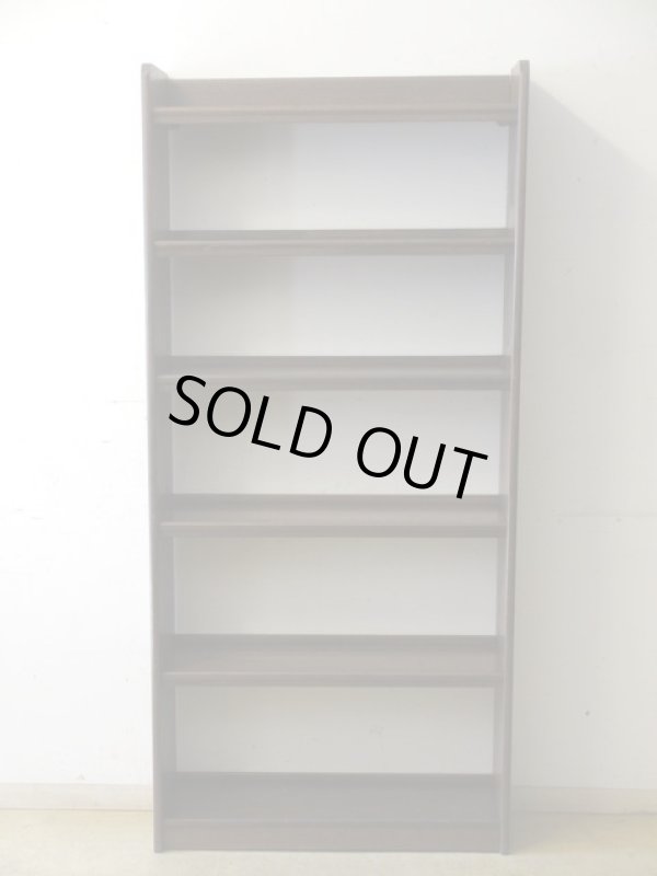 画像3: アンティーク ラワン無垢材の本棚 茶