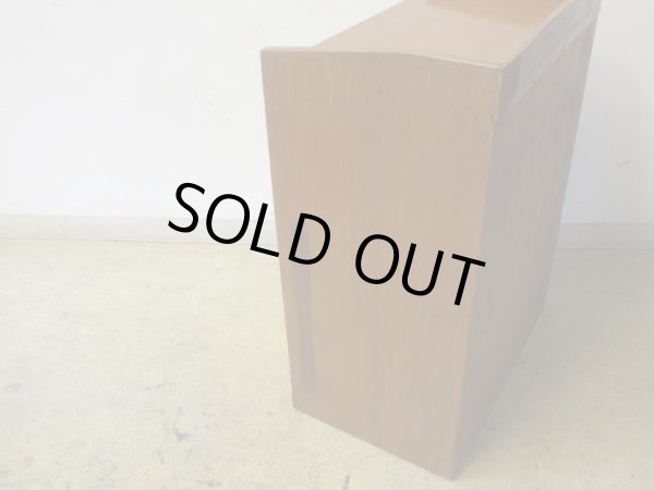 画像8: アンティーク 引出し付 木製書類棚 カルテケース