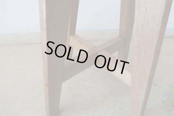 画像10: アンティーク 木味良い丸椅子 スツール (1)