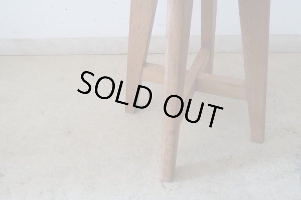 画像7: アンティーク 木味良い丸椅子 スツール (1)