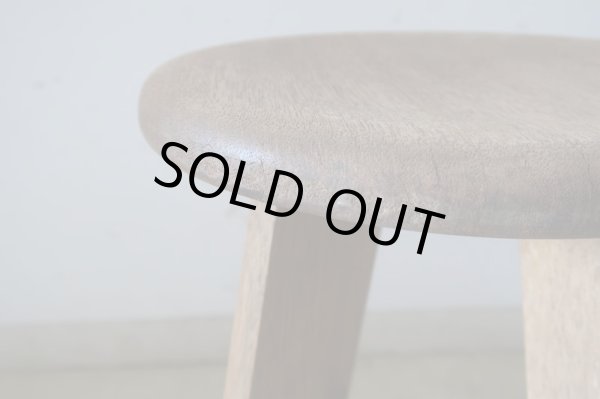 画像7: アンティーク 木味良い丸椅子 スツール (2)