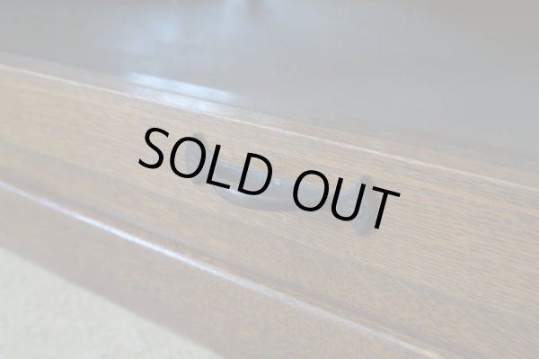 画像11: アンティーク ナラ材のスライド式ガラス戸ケース