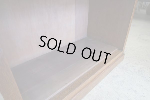 画像9: アンティーク ナラ材のスライド式ガラス戸ケース