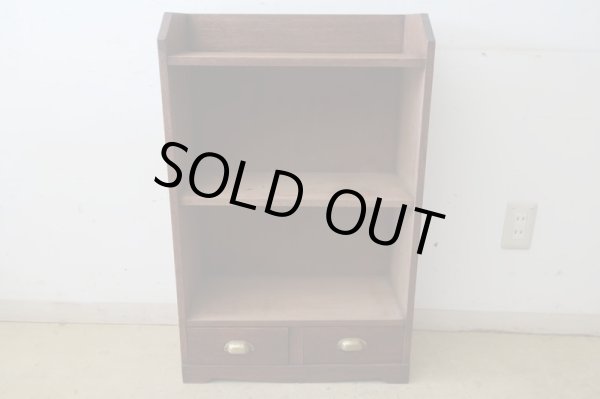 画像2: アンティーク ラワン材の収納棚