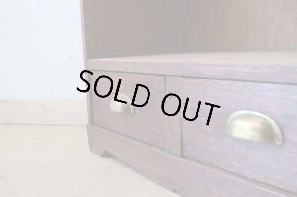 画像8: アンティーク ラワン材の収納棚