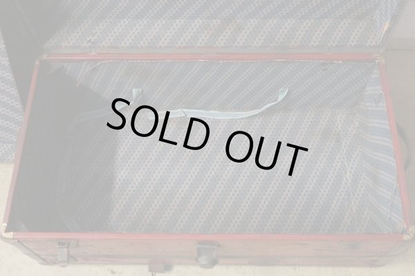 画像6: アンティーク トランク 赤 松屋