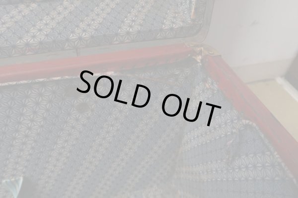 画像12: アンティーク トランク 赤 松屋