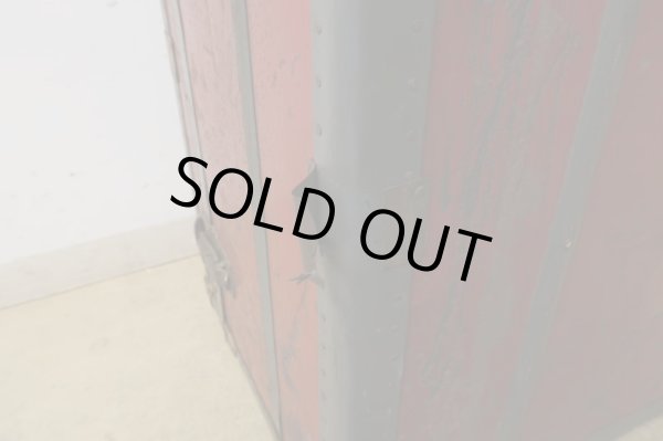 画像16: アンティーク トランク 赤 松屋