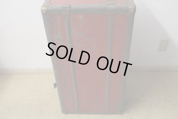 画像15: アンティーク トランク 赤 松屋