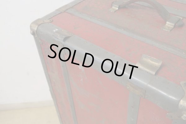 画像17: アンティーク トランク 赤 松屋