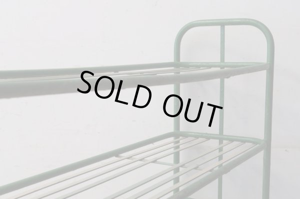 画像10: ヴィンテージ キャスター付のアイアンシェルフ ラック