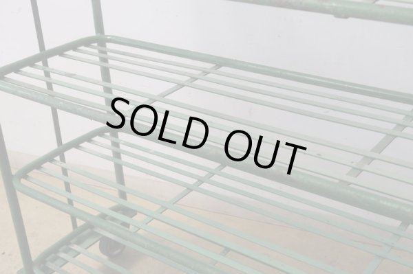 画像12: ヴィンテージ キャスター付のアイアンシェルフ ラック