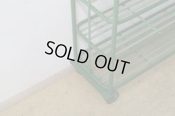 画像7: ヴィンテージ キャスター付のアイアンシェルフ ラック