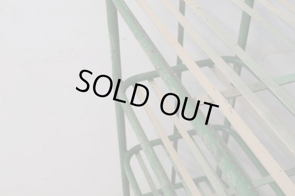 画像11: ヴィンテージ キャスター付のアイアンシェルフ ラック