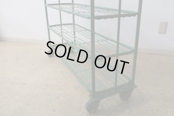 画像14: ヴィンテージ キャスター付のアイアンシェルフ ラック