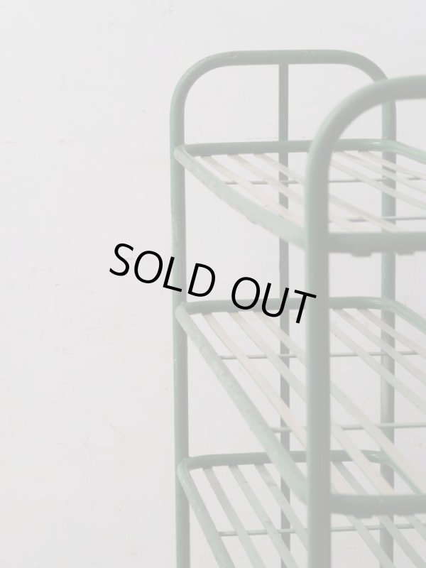 画像2: ヴィンテージ キャスター付のアイアンシェルフ ラック