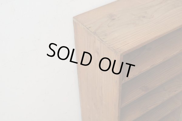 画像3: アンティーク 乾いた木肌の収納棚 シェルフ