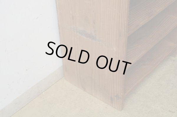 画像9: アンティーク 乾いた木肌の収納棚 シェルフ