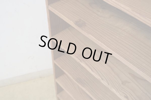 画像7: アンティーク 乾いた木肌の収納棚 シェルフ