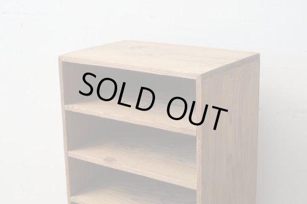 画像2: アンティーク 乾いた木肌の収納棚 シェルフ