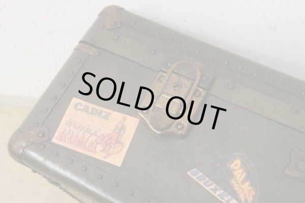 画像11: ヴィンテージ 古い三越のトランク 深緑