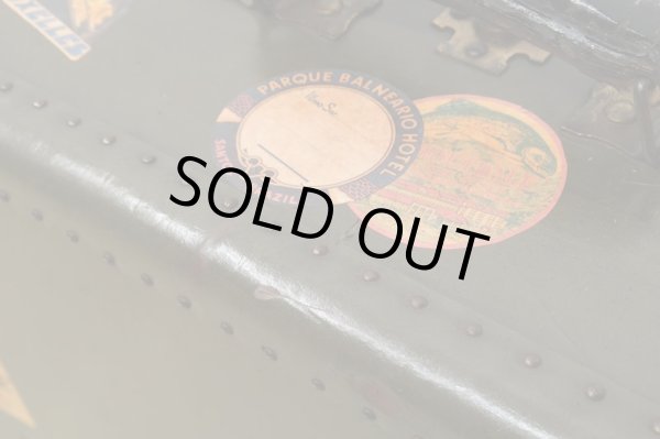 画像8: ヴィンテージ 古い三越のトランク 深緑