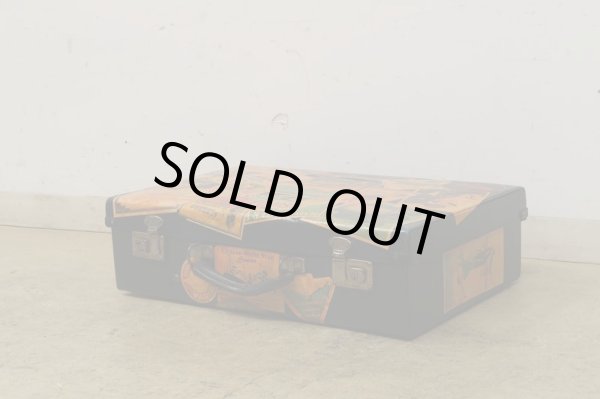 画像3: ヴィンテージ 古い三越のトランク ネイビー