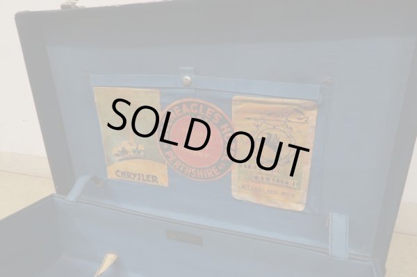 画像14: ヴィンテージ 古い三越のトランク ネイビー