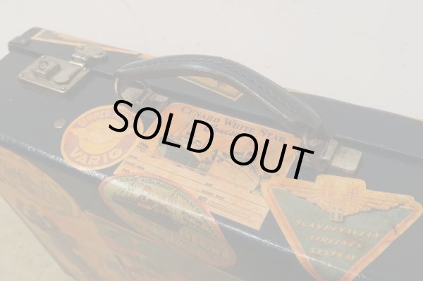 画像8: ヴィンテージ 古い三越のトランク ネイビー