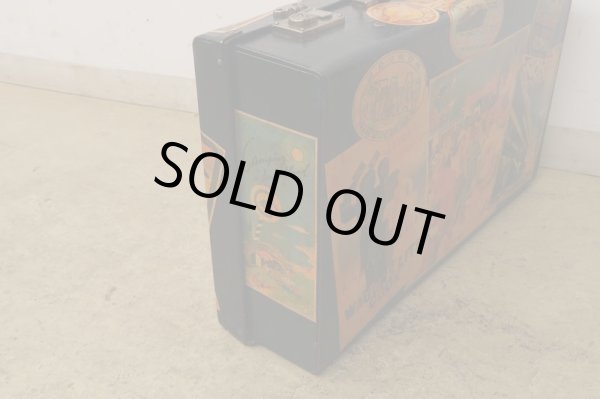 画像6: ヴィンテージ 古い三越のトランク ネイビー