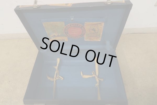 画像12: ヴィンテージ 古い三越のトランク ネイビー