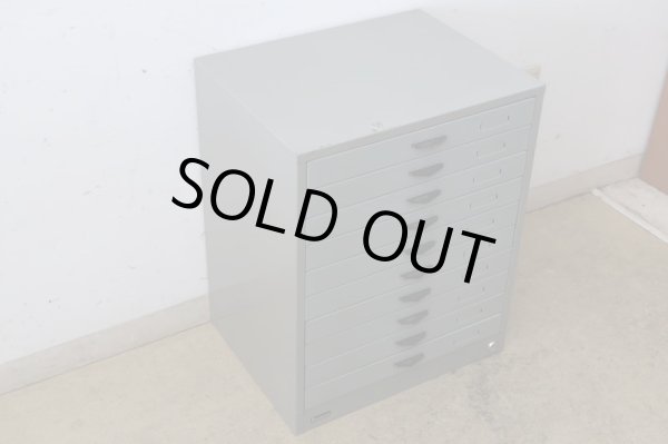 画像3: ヴィンテージ スチール製書類棚 A4小引出し