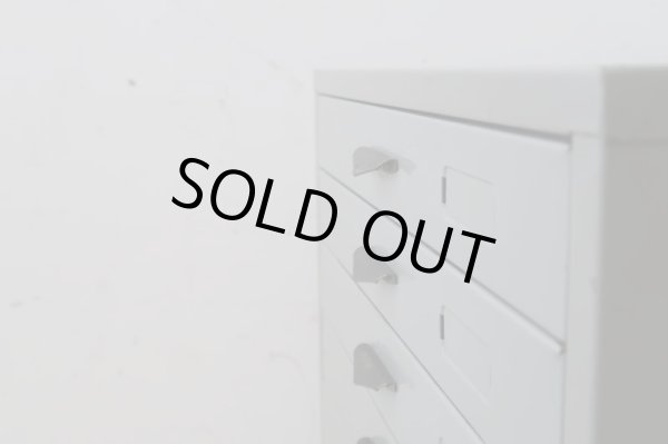 画像8: ヴィンテージ スチール製書類棚 A4小引出し