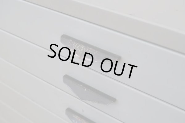 画像9: ヴィンテージ スチール製書類棚 A4小引出し