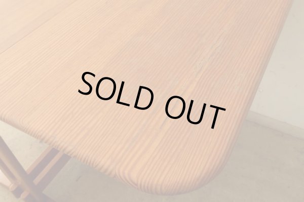 画像14: ヴィンテージ パイン材のバタフライテーブル