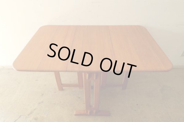 画像2: ヴィンテージ パイン材のバタフライテーブル