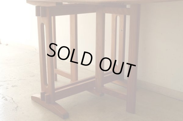 画像8: ヴィンテージ パイン材のバタフライテーブル