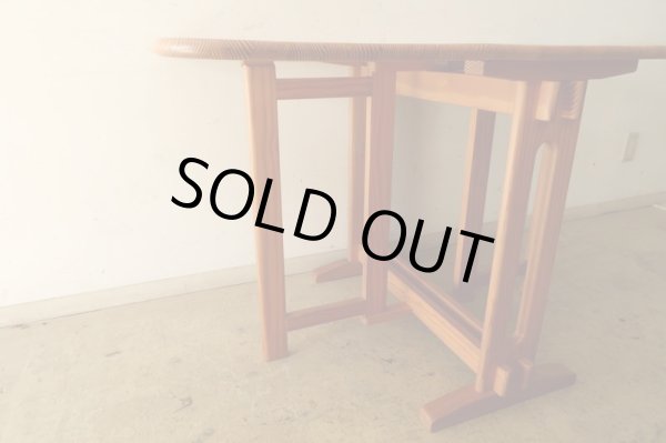 画像6: ヴィンテージ パイン材のバタフライテーブル