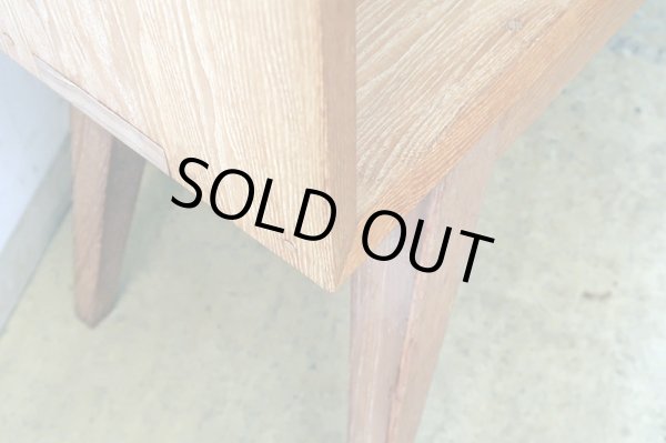 画像9: ヴィンテージ タモ材の収納棚 シェルフ