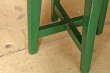 画像9: ヴィンテージ グリーンペイントスツール 丸椅子