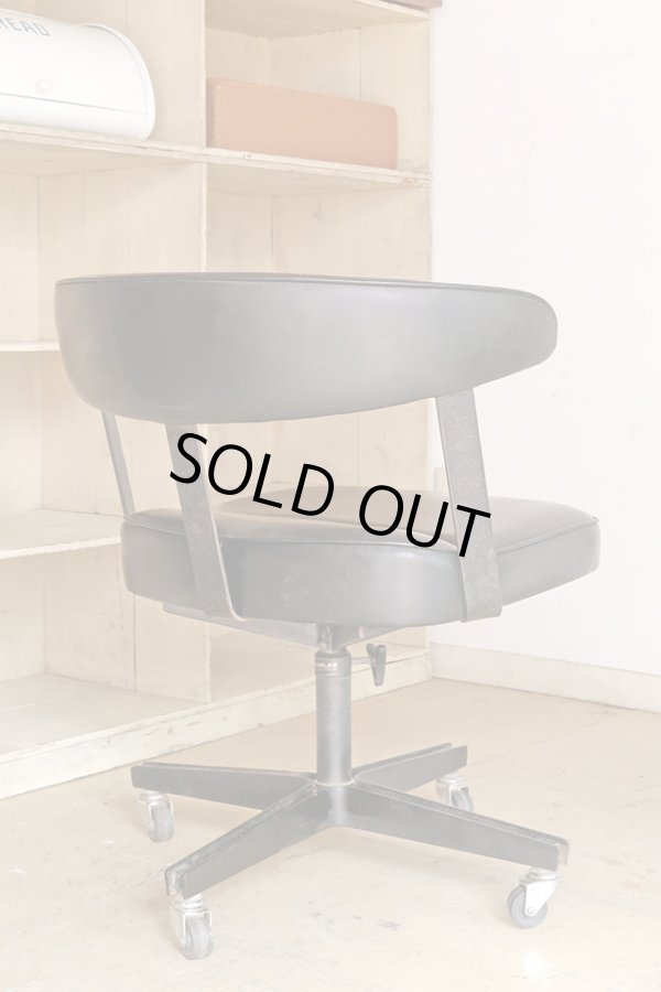 画像3: オールドマルニ 孔雀マーク メタルフレームのデスクチェア