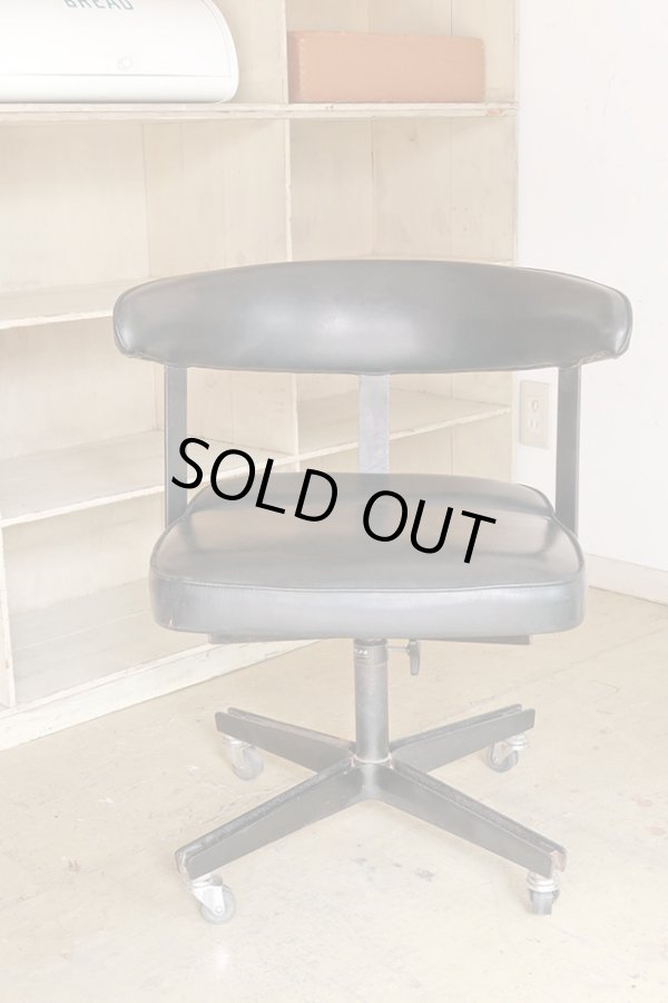 画像4: オールドマルニ 孔雀マーク メタルフレームのデスクチェア