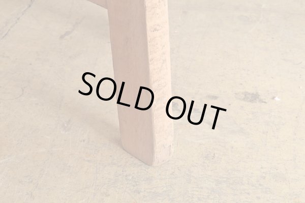 画像7: アンティーク 木製スツール 丸椅子