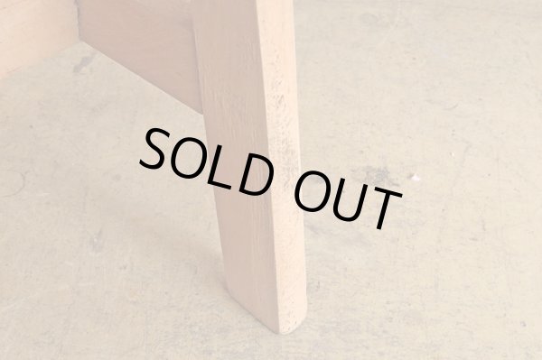 画像8: アンティーク 木製スツール 丸椅子