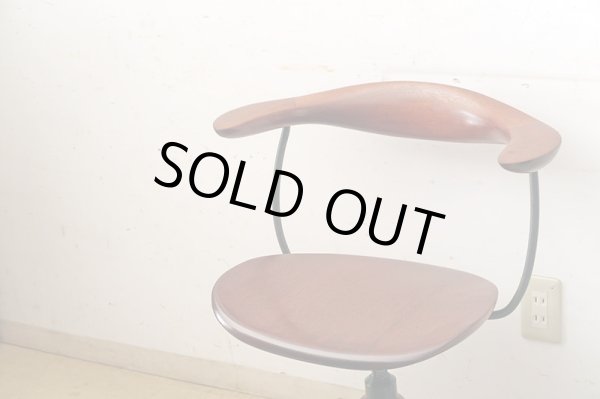 画像4: ヴィンテージ チーク材のアームチェア デスクチェア