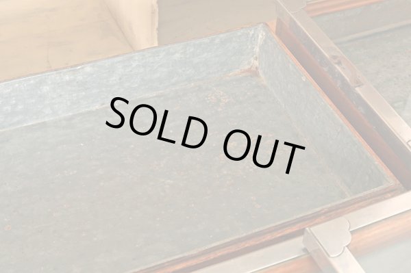 画像15: アンティーク 　駄菓子屋のショーケース ブリキ 木箱 