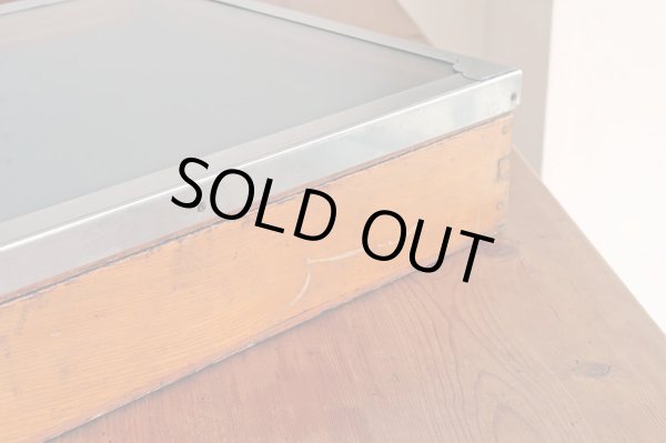 画像12: アンティーク 　駄菓子屋のショーケース ブリキ 木箱 