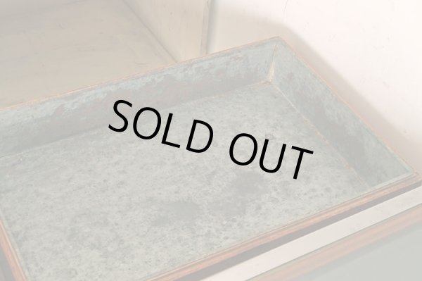 画像14: アンティーク 　駄菓子屋のショーケース ブリキ 木箱 