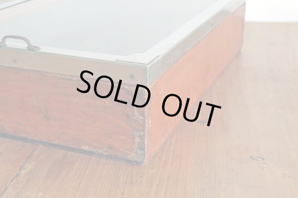 画像8: アンティーク 　駄菓子屋のショーケース ブリキ 木箱 