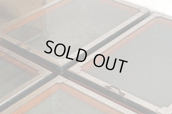 画像13: アンティーク 　駄菓子屋のショーケース ブリキ 木箱 